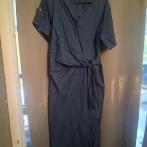 Ann Taylor Navy Midi Dress